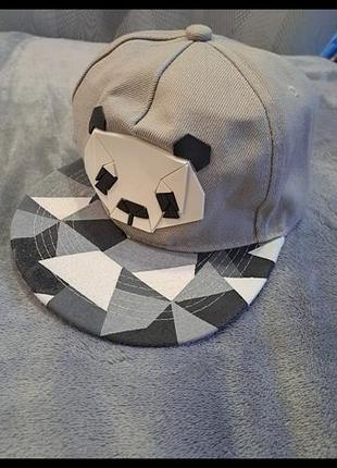 Кепка panda snapback унисекс