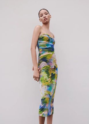 Платье миди zara 2