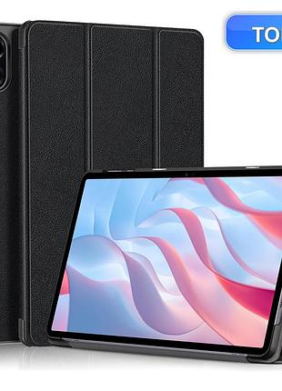 Чехол для honor pad x9 черный тонкий с подставкой авто сон pu+pc защитный