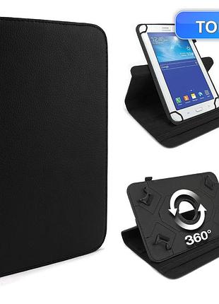 Чехол для планшета subtel universal 10" черный с подставкой 360° совместимый с 10.1" защитный эргономичный