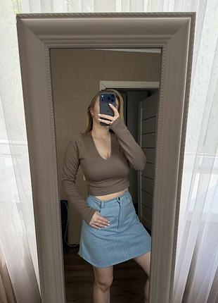 Шоколадний топ лонг primark