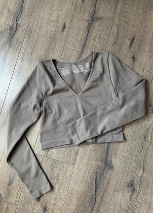 Шоколадний топ лонг primark 6