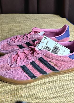 Оригинальный 100% женские кроссовки adidas gazelle indoor w bliss pink(размер 38-24,5см)
