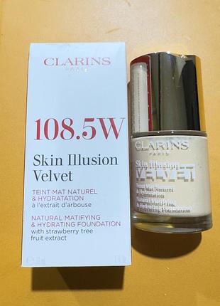Clarins skin illusion velvet – тональна основа для обличчя
