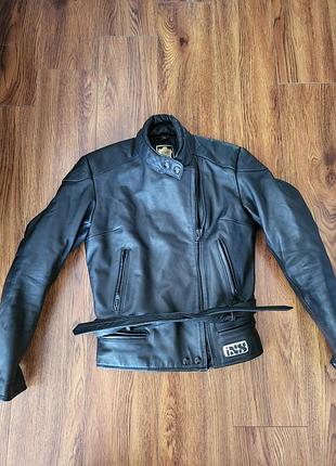 Кожаная мотокуртка ixs biker motorcycle jacket натуральная кожа