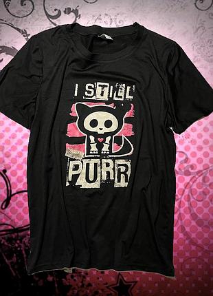 Футболка “i still purr” чорна s