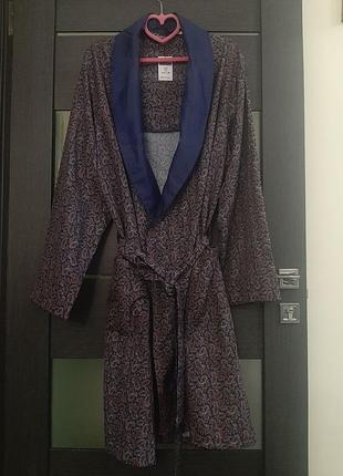 Чоловічий атласний халат classics debenhams m