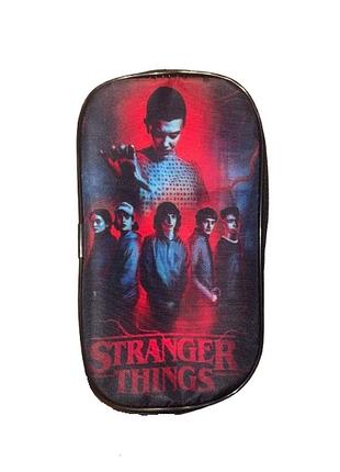 Детский нейлоновый школьный пенал странные чудеса stranger things