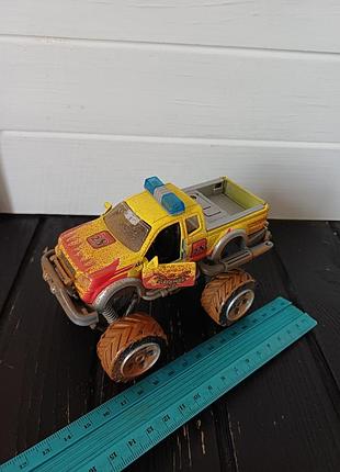 Металева машина машинка пікап dickie toys fire racer rally monster