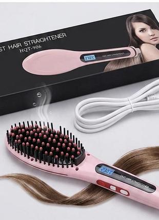 Електричний гребінець випрямляч для волосся fast hair straightener
