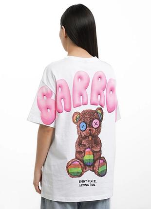 Футболка унисекс белая известного итальянского бренда barrow