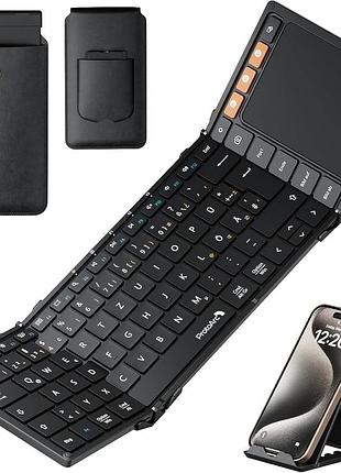 Protoarc xk01 tp bluetooth-клавіатура складна з тачпадом, бездротова складна qwertz