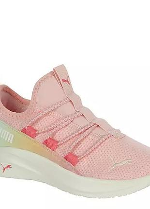Кросівки puma girls softride one4all – рожеві