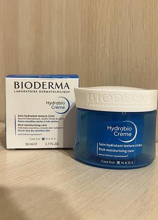 Bioderma hydrabio crème поживний зволожуючий крем для сухої та дуже сухої чутливої шкіри, 50 мл