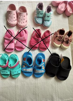 Обувь на девочку/мальчика 23-24 размер adidas, hm, crocs
