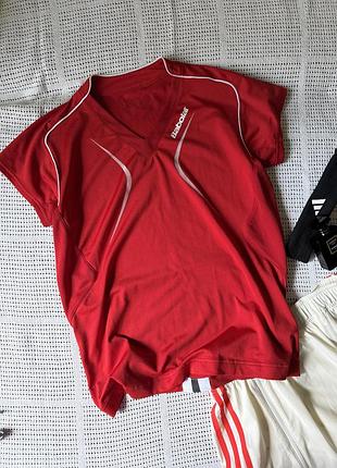 Червона спортивна футболка babolat