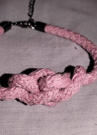 Браслет рожевий прикраса handmade
