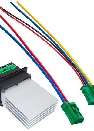 Renault scenic и ii резистор сопротивления вентилятора + 2x plug (2 pins + 4 pins) 3шт. полный