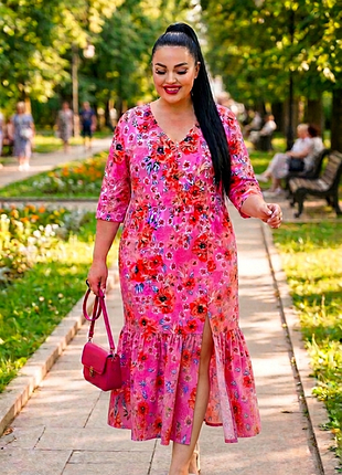 Літня сукня батал
