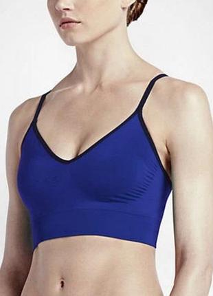 Спортивний жіночий бра топ безшовний nike dri-fit