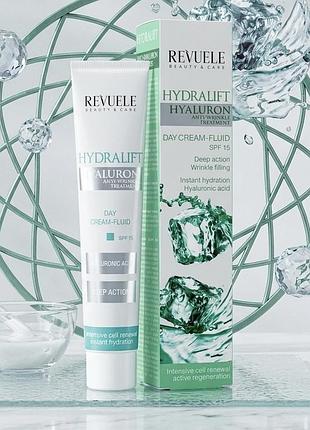 Крем-флюїд 35+ денний для обличчя hydralift hyaluron spf 15 revuele 50 мл