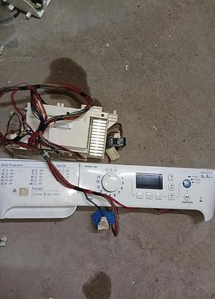 Вживаний комплект електроніки для пральної машини indesit pwse 61070 w. замок під гачок (звичайний)
