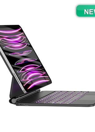 Клавиатура hou ipad air 11 2024/pro 11 azerty черный rgb подсветка трекпад