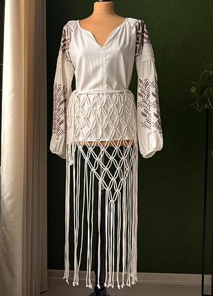 Сітка макраме ,хустина ,шаль ,макраме сіточка