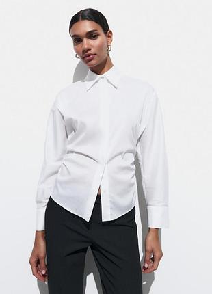 Біла сорочка zara блуза