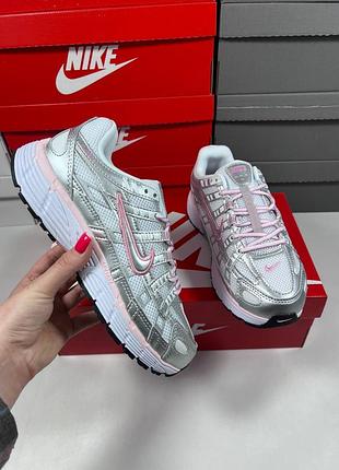 Nike p-6000 white elemental pink