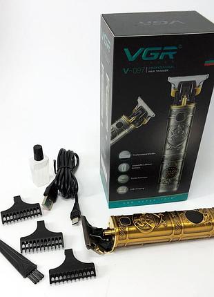 Электробритва для стрижки головы vgr, машинка для стрижки волос хороша машинка мужская kw-54