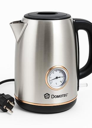 Електричний чайник для дому на кухню domotec ms-7849 2200 вт, потужний електричний чайник для дому iw-84