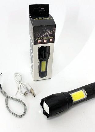 Фонарь для использования в темноте police bl-c136-lm+cob bailong, фонарь лед тактический lh-68