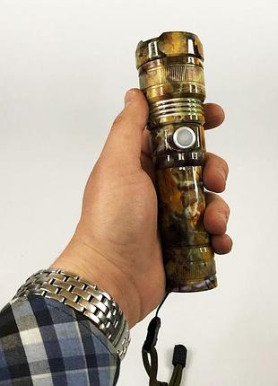 Ручной фонарь с двумя режимами работы bl-p512m-p90, компактный портативный фонарь qw-18