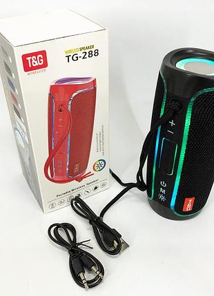 Блютуз колонка со светомузыкой tg288, блютуз колонка для пляжа для любителей активного отдыха ma-56