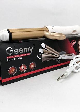 Широкий утюжок для выпрямления волос gemei gm-2962, выпрямитель для парикмахерских ey-83