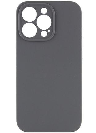 Чохол silicone case full camera protective (aa) no logo для apple iphone 16 pro max (6.9") сірий / dark gray
