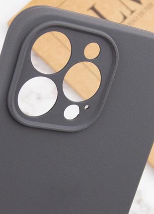 Силиконовый чехол silicone silk full camera protective (aa) no logo для iphone 16 pro max (айфон 16 про макс ), матовая накладка 4