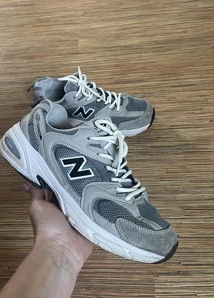 Кросівки літні new balance 530 grey white летние лёгкие кроссовки нью беланс 530 серые с белым