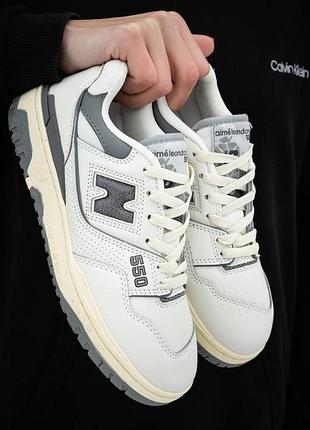 New balance 550 white grey