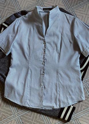 Блуза franco callegari 100% бавовна, стан нової, стильна базова сорочка/size m