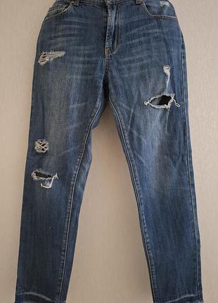 Джинсы женские, рваные mango jeans