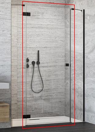 Душевая дверь radaway essenza new black dwjs 140x200 стекло прозрачное, левая (1385033-54-01l)