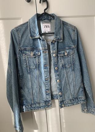 Джинсова куртка zara, розмір s