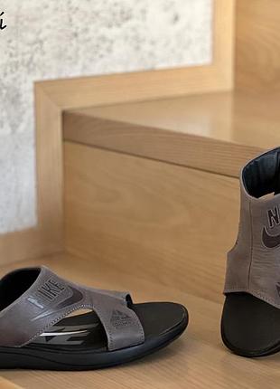 Nike шкіряні шлепки 6 кольорів