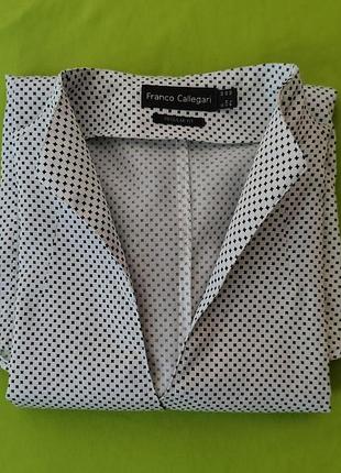 Блуза franco callegari 100% бавовна, стан нової, стильна базова сорочка/size m