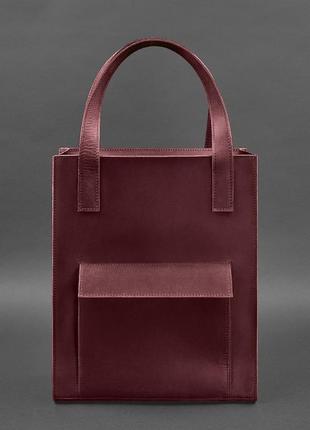 Кожаная женская сумка шоппер1 фото