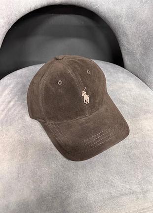 Кепка polo замш