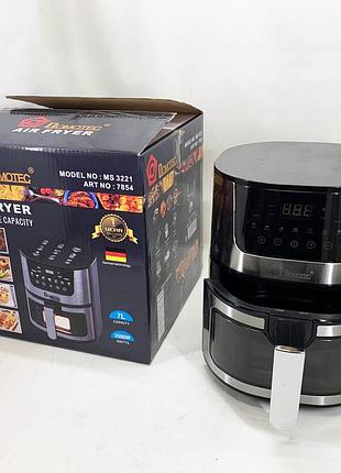 Электрическая машина для картофеля фри domotec ms-3221 3500вт 7л, аэрогриль для выпечки kb-77