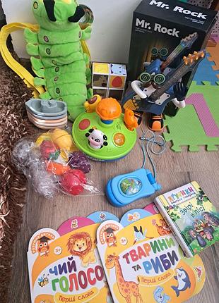 Лоти іграшок музичні та навчальні,рюкзак